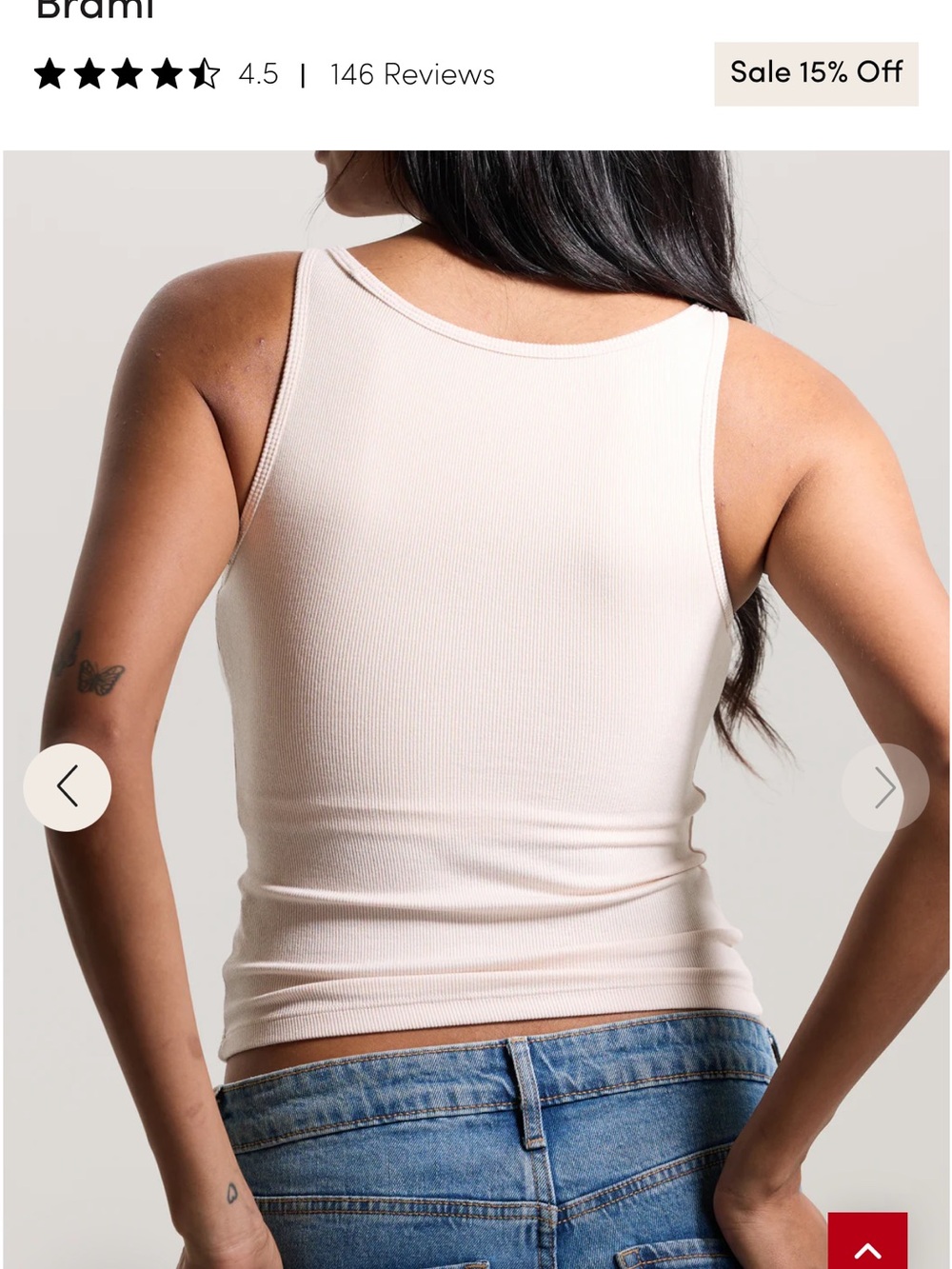 Klassy Network Ribbed Tank Top
One in Cream and one in navy - Picture 5 of 8
